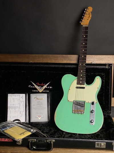 Fender Masterbuilt John Cruz Wildwood 10 59 Telecaster Custom Faded Sea Foam Green